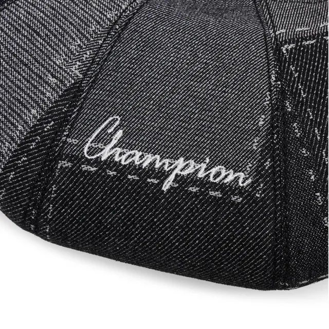 【Champion】雙11 官方直營   中性-RETRO SPORTS 拼接丹寧刺繡可頌包-黑色(U5CACPU09U1)