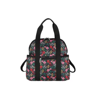 【Lesportsac】輕量材質 兩用後背包(2442 馥郁花語)