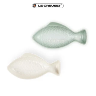 【Le Creuset】瓷器鮮魚盤-小(蛋白霜/湖水綠 2色選1)