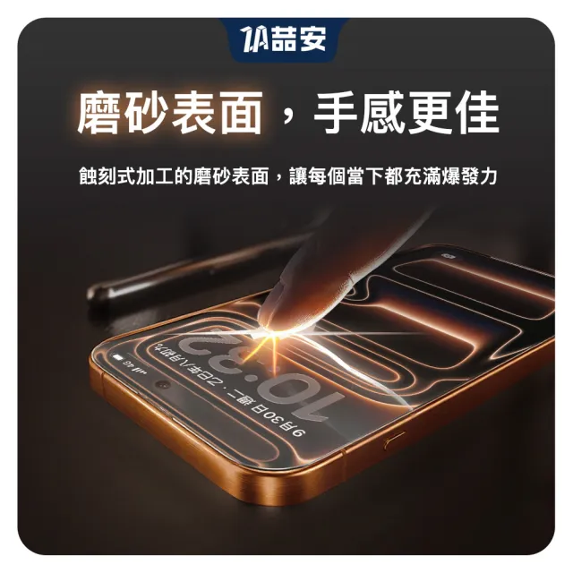 【ZA 喆安】霧面高清鋼化玻璃螢幕手機保護貼膜i17/16/15/14/13/12/11 Air/Plus/Pro/Pro Max 適用蘋果iPhone
