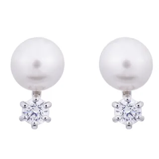 【SWAROVSKI 施華洛世奇】MATRIX 水晶珍珠耳環 5694225(限 量 促 銷)