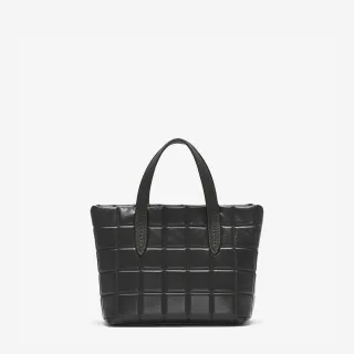 【Roots】Roots 皮件- SMALL SQUARE PUFF CARRYALL 斜背包(黑色)