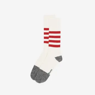【Roots】Roots 配件- 小木屋系列條紋長襪(紅色)