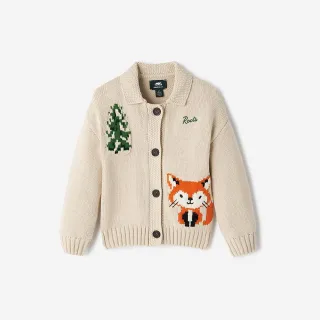 【Roots】Roots 小童-SNOWY FOX  針織外套(米色)