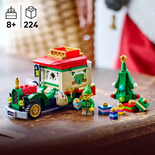 【LEGO 樂高】Iconic 40746 耶誕老人的送貨車(聖誕禮物 居家擺設 玩具 積木)S