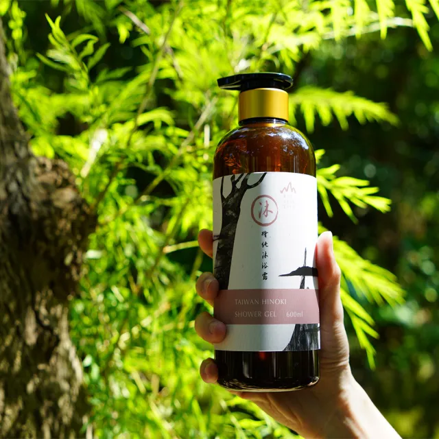 【檜山坊】檜純沐浴露600ml三入超值囤貨組(添加100%檜木精油 在家享受來自台灣山林的天然森林浴)