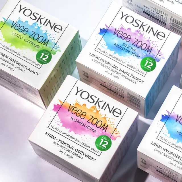 【YOSKINE】純素輕質雪耳萃取日夜霜50ml 銀耳萃取 玻尿酸 全天候保濕 快速吸收 官方正貨(乳霜)