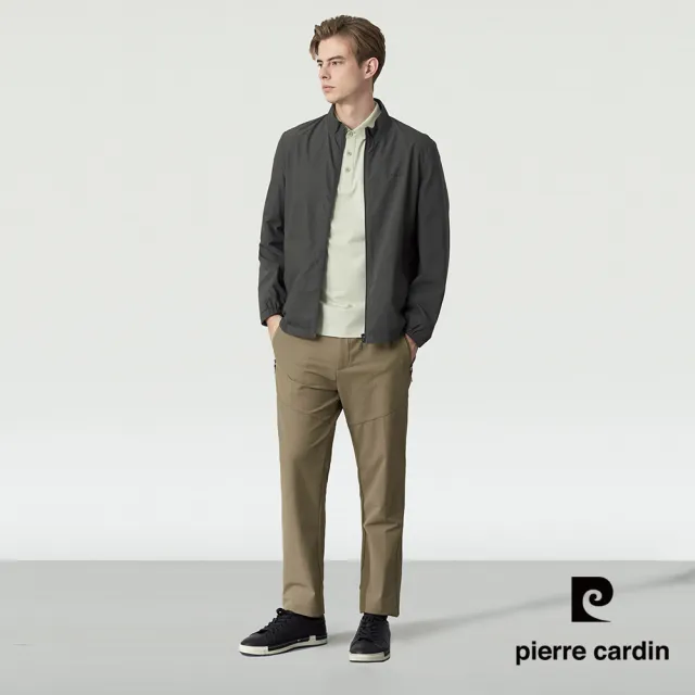 【pierre cardin 皮爾卡登】休閒服飾 男款 雙面穿立領休閒夾克外套-灰色(5255661-95)