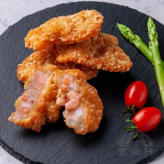 【宏裕行】超厚實黃金花枝蝦排- (3盒_10-13片入/600g/盒)