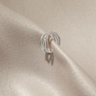 【vacanza】交叉點 925純銀飾品 純銀耳骨夾 耳夾(抗過敏 無耳洞專屬 交換禮物)