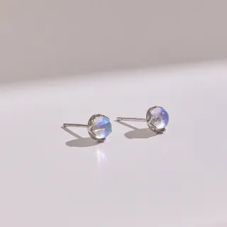 【vacanza】月光寶石 925純銀飾品 純銀耳環(抗過敏 交換禮物)