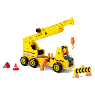 【Hape】擎天巨臂移動起重車(益智玩具/木質玩具/車子玩具)