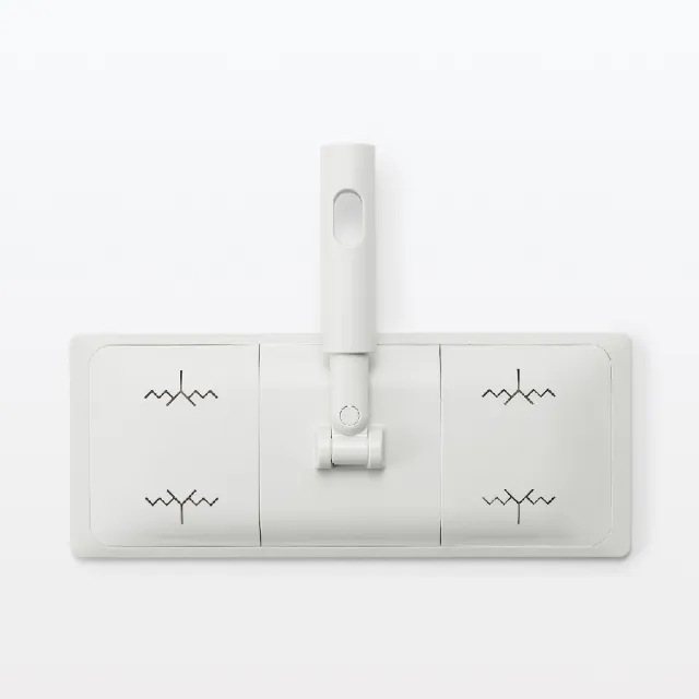 【MUJI 無印良品】可替換式掃除系列/地板除塵拖把兼用 約寬25x深10x高16 cm