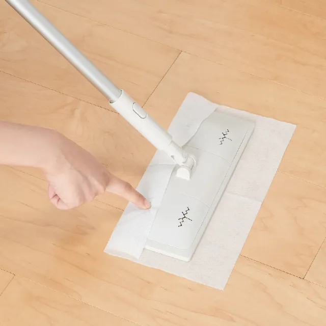【MUJI 無印良品】可替換式掃除系列/地板除塵拖把兼用 約寬25x深10x高16 cm