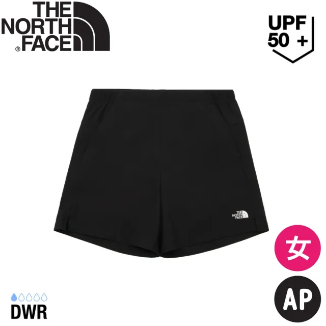 【The North Face】女 快乾短褲 AP《黑》8CK4JK3/休閒褲/快乾褲/健行褲/登山褲