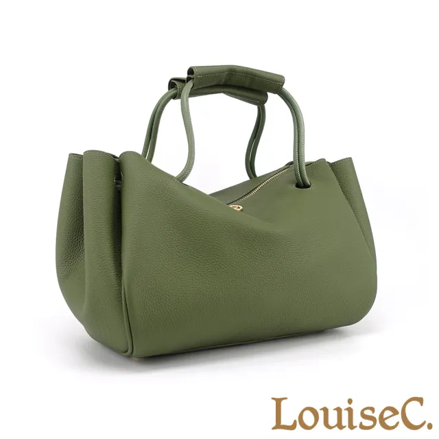 【LouiseC.】雙11 Tree House 輕盈質感牛皮 簡約知性 托特TOTE 手提斜背真皮包 3色 CC9026