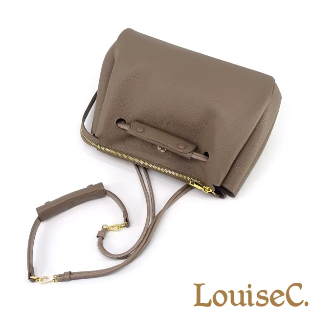【LouiseC.】雙11 Tree House 輕盈質感牛皮 簡約知性 托特TOTE 手提斜背真皮包 3色 CC9026