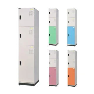 【大富】KH-393新型多用途收納置物櫃 3門鋼製門片 W393xD510xH1852mm/個 KH-393-5023T