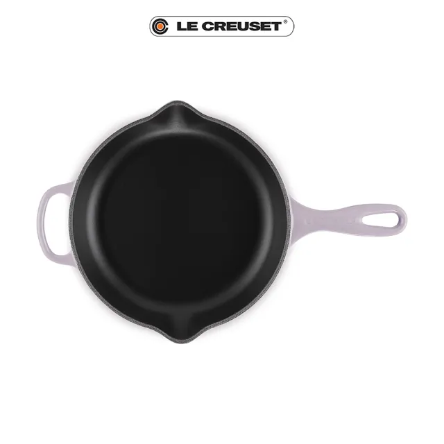 【Le Creuset】琺瑯鑄鐵單柄單耳圓煎盤 23cm(藍鈴紫)