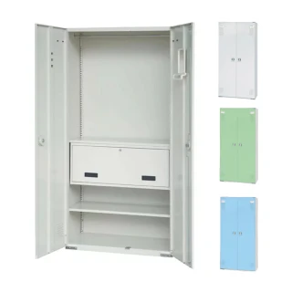 【大富】HDF新型多用途置物公文櫃 2片鋼製門板 W900xD450xH1802mm/個 HDF-SC-007