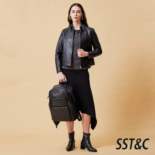 【SST&C】女裝 深灰極柔長袖POLO-825212182012(換季55折)