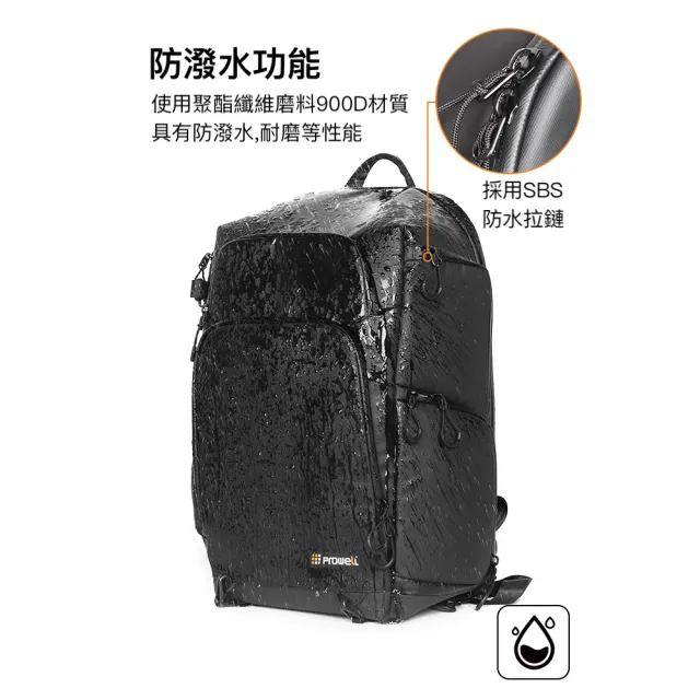 【PROWELL 普樂威】雙11 WIN-23260 雙機多鏡大容量攝影包/相機包/後背包(防盜後開/腳架收納/16吋