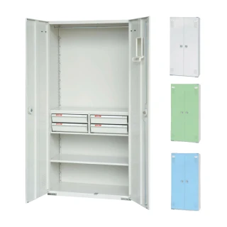 【大富】HDF新型多用途置物公文櫃 2片鋼製門板 W900xD450xH1802mm/個 HDF-SC-011