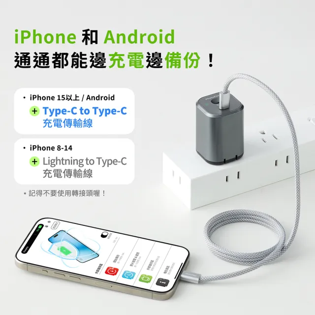 【Photofast】PhotoPower 記憶充電器(蘋果安卓通用/手機備份)