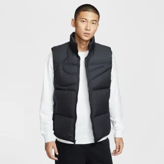 【NIKE 耐吉】羽絨背心 男 保暖 寬鬆版型 AS M NK TF CLUB VEST MAX 黑 IH2369-010