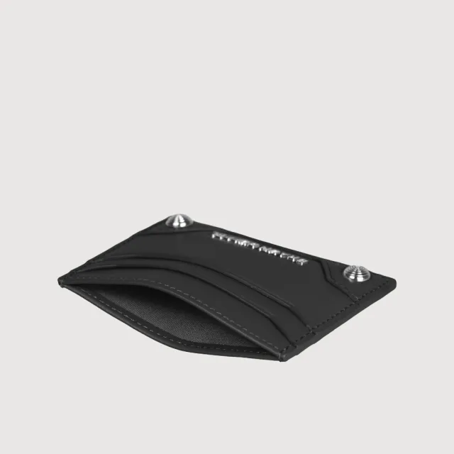 【BRAUN BUFFEL 德國小金牛】絲妲莎-S 4卡卡夾-黑色/麥色(BF875-151-BK/BRA) 送禮推薦