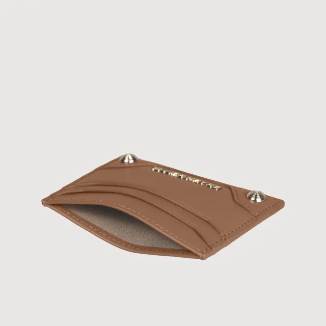 【BRAUN BUFFEL 德國小金牛】絲妲莎-S 4卡卡夾-黑色/麥色(BF875-151-BK/BRA) 送禮推薦