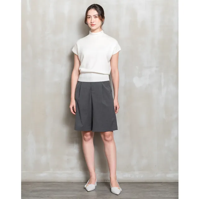 【perng yuh 芃諭名品】時尚概念 打褶 西裝 五分及膝褲(2025 AW Collection｜4C秋冬新品上市)