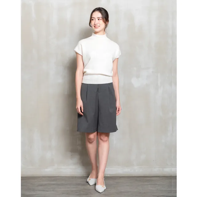 【perng yuh 芃諭名品】時尚概念 打褶 西裝 五分及膝褲(2025 AW Collection｜4C秋冬新品上市)