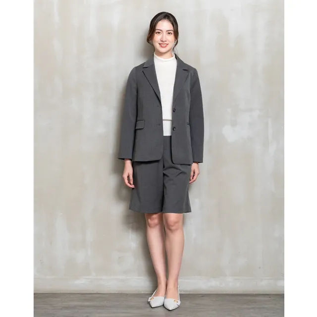 【perng yuh 芃諭名品】時尚概念 打褶 西裝 五分及膝褲(2025 AW Collection｜4C秋冬新品上市)
