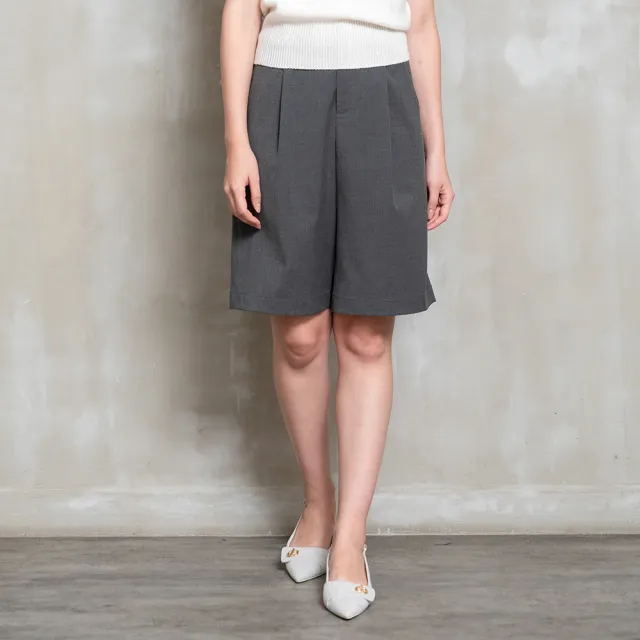 【perng yuh 芃諭名品】時尚概念 打褶 西裝 五分及膝褲(2025 AW Collection|4C秋冬新品上市)