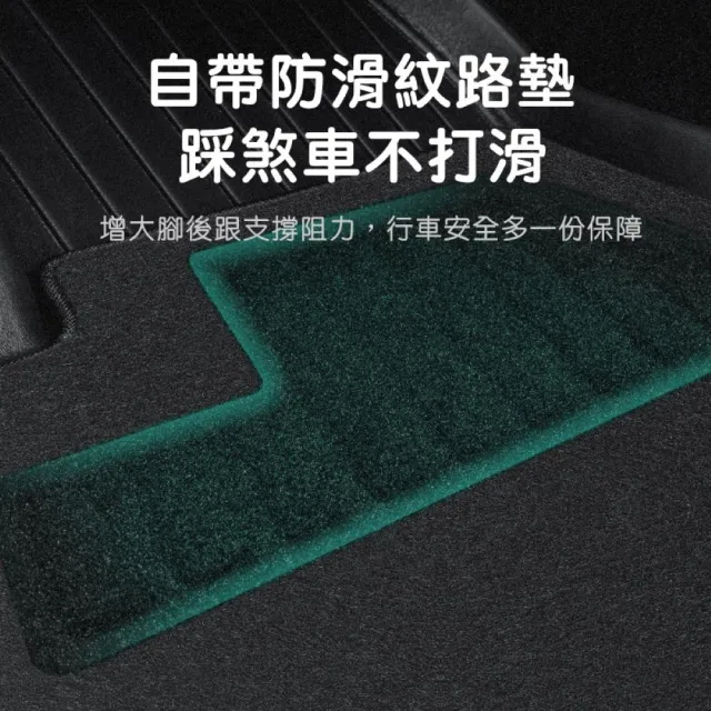 HALOBLK黑洛 特斯拉 煥新版Model Y Juniper 雙層腳踏墊 速乾毯面腳墊防護配件(雙層腳踏墊)