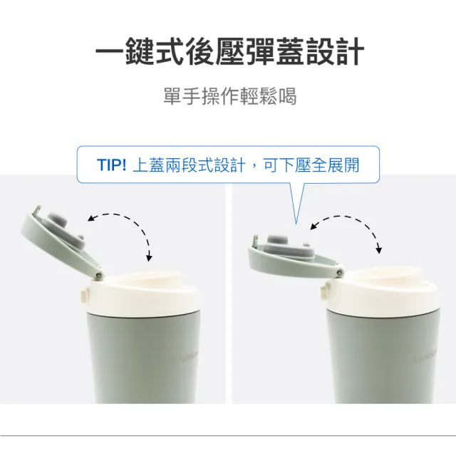 【LocknLock 樂扣樂扣】官方直營 跳跳奶蓋彈蓋不鏽鋼咖啡杯 550ml(二色任選/保溫杯/咖啡杯)