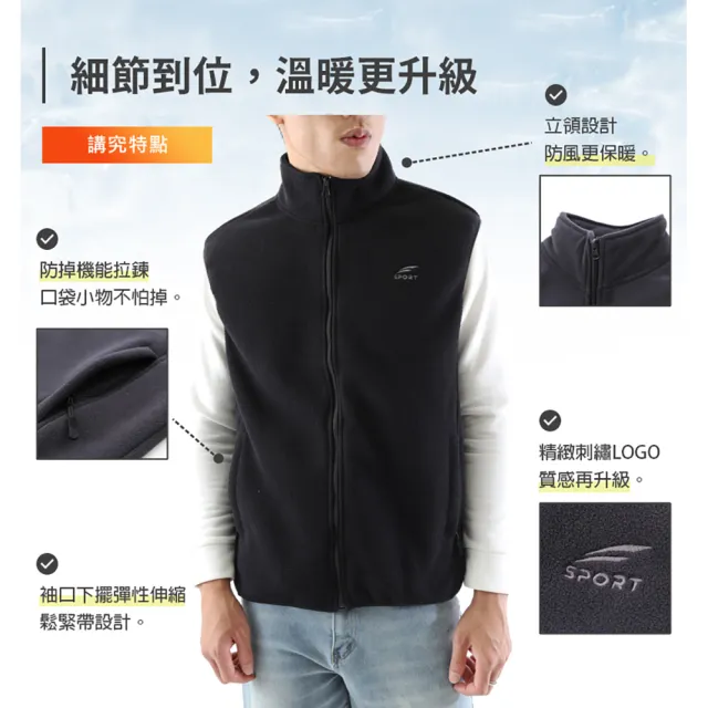 【JU SHOP】男女日系搖粒絨背心 保暖背心 刷毛 珊瑚絨 兩款(背心 背心外套 背心男 背心女 大尺碼背心)