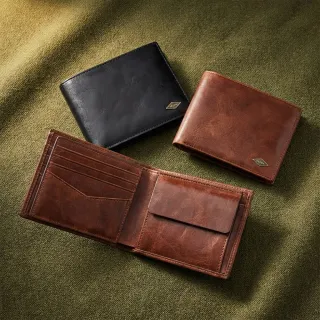 【FOSSIL 官方旗艦館】Ryan 真皮RFID大零錢袋皮夾 雙12限定(多款可選)