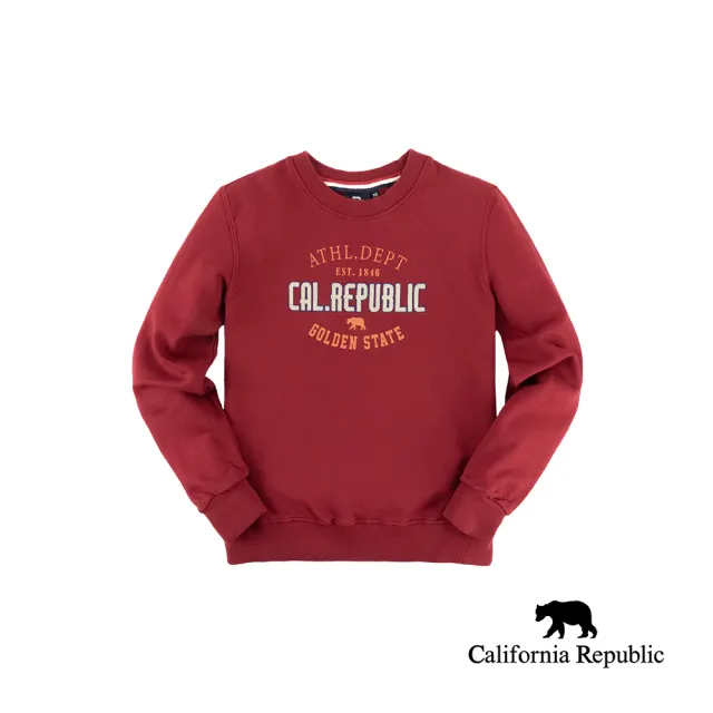 【California Republic】品牌紅色大學TEE(女版)