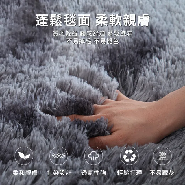 【LZQ】北歐客廳臥室床邊茶几地毯 100*160CM 絨毛地毯 保暖地毯 防滑地墊 腳踏墊 素色毛毯