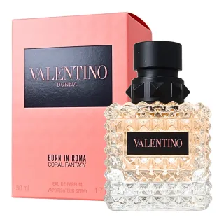 【VALENTINO 范倫鐵諾】Donna Born in Roma Coral Fantasy 訂製羅馬-墜夢羅馬女性淡香精 EDP 50ml