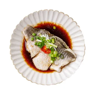【紅杉宅料理｜肉感有飽足】清蒸鱸魚排｜附主廚醬汁 10包組 200G/包(非即食 需加熱烹飪 快速料理包 鱸魚)