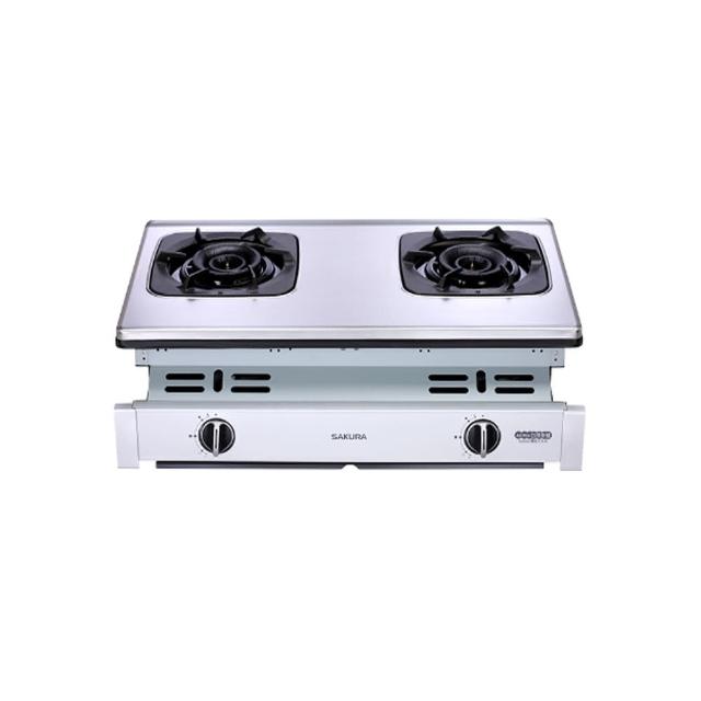 【SAKURA 櫻花】二口雙炫火嵌入瓦斯爐(G-6900 NG1/LPG 含基本安裝)