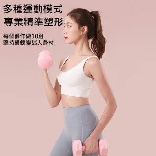 【X-BIKE】1KG時尚彩色款啞鈴2支入XFE-T482(環保材質/一體成型)