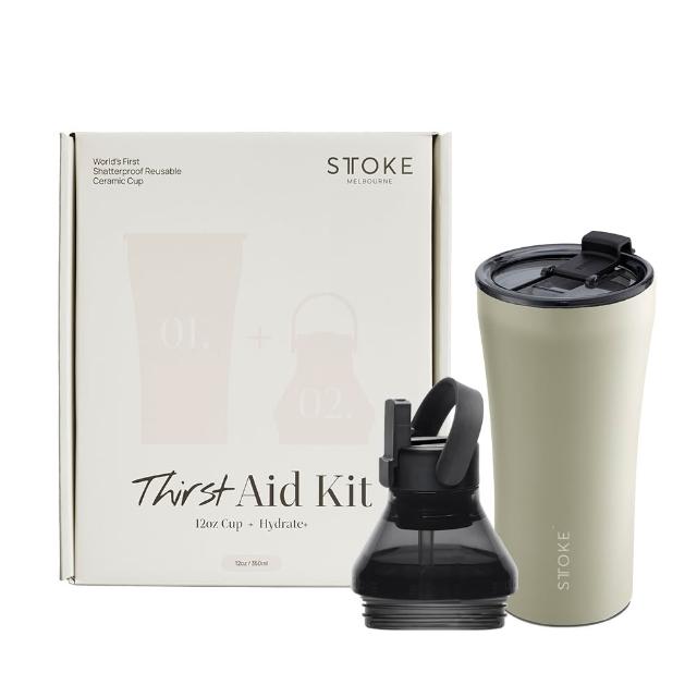 【STTOKE】Thirst Aid Kits 精品陶瓷保溫杯擴充禮盒組 16oz/460ml(陶瓷塗層/防漏隨行/2色任選)