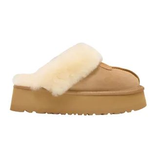 【Ann’S】防潑水鍍膜-真皮真羊毛厚底穆勒雪靴5cm(棕)