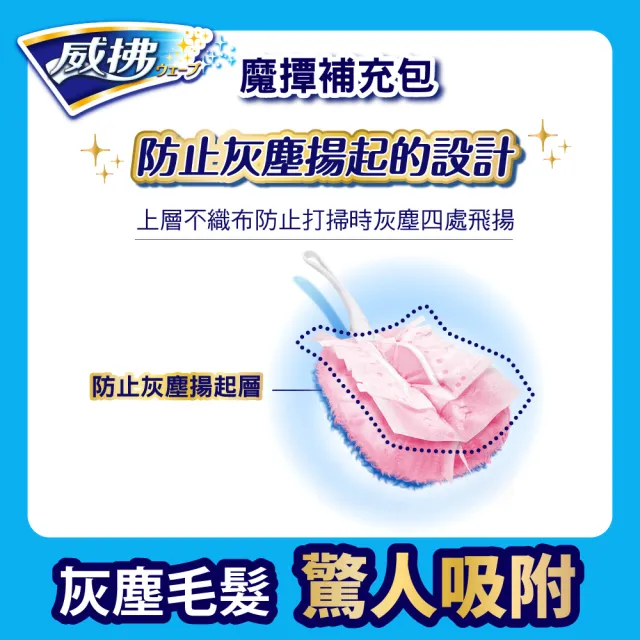 【威拂】魔撢補充包1入組(粉色 4片x3包/組)