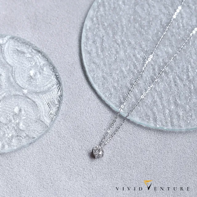 【Vividventure 亞帝芬奇】GIA 30分 DSI2 3VG 八心八箭 天然鑽石 真鑽 項鍊 抓住愛(14K金台+14K金鍊)