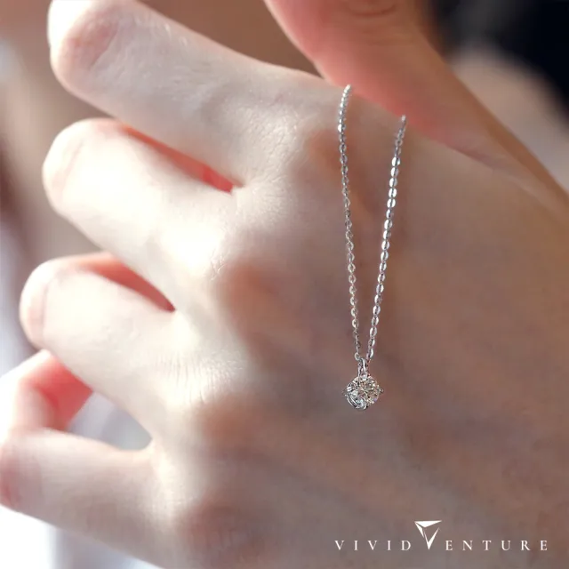 【Vividventure 亞帝芬奇】GIA 30分 DSI2 3VG 八心八箭 天然鑽石 真鑽 項鍊 抓住愛(14K金台+14K金鍊)